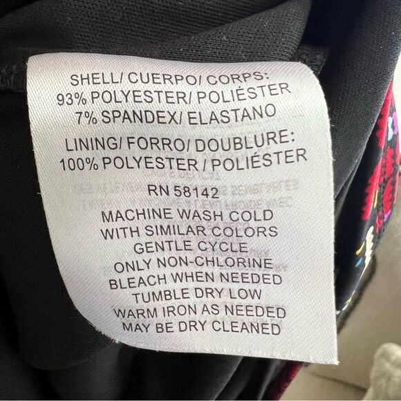 Maggy London medallion cap sleeve keyhole Colorful jewel tones sheath dress Sz 4 - Picture 12 of 14